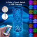 16 Colors Led Crystal Table Lamp Diamond Night Light Projector Rose - Big House Home