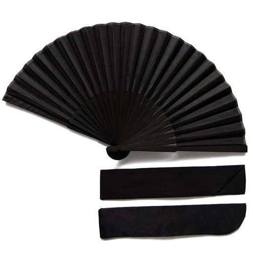Chinese Style Black Vintage Hand Fan | Decoration Weddings Parties - - Big House Home