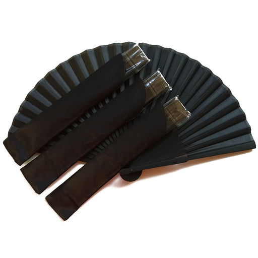 Chinese Style Black Vintage Hand Fan | Decoration Weddings Parties - - Big House Home