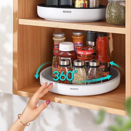 360° Rotating Spice Rack Organizer Seasoning Holder Kitchen Storage Tray Lazy Susans Home Supplies for Bathroom, Cabinets - Big House Home