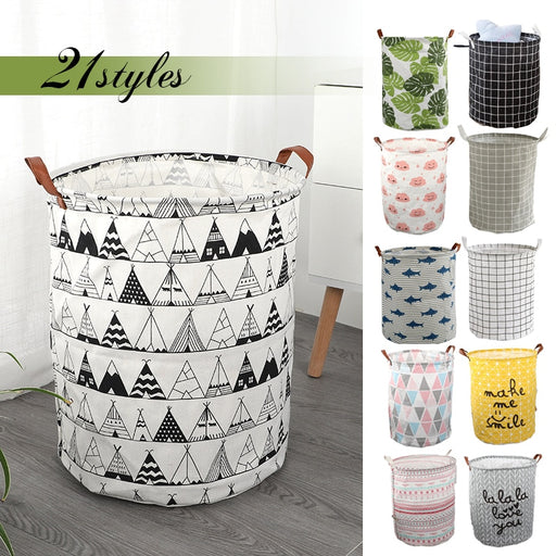 40*50cm Large Laundry Basket Waterproof Dirty Clothes Storage Basket Kid Toy Storage Basket Sundries Laundry Room Organizer - Big House Home