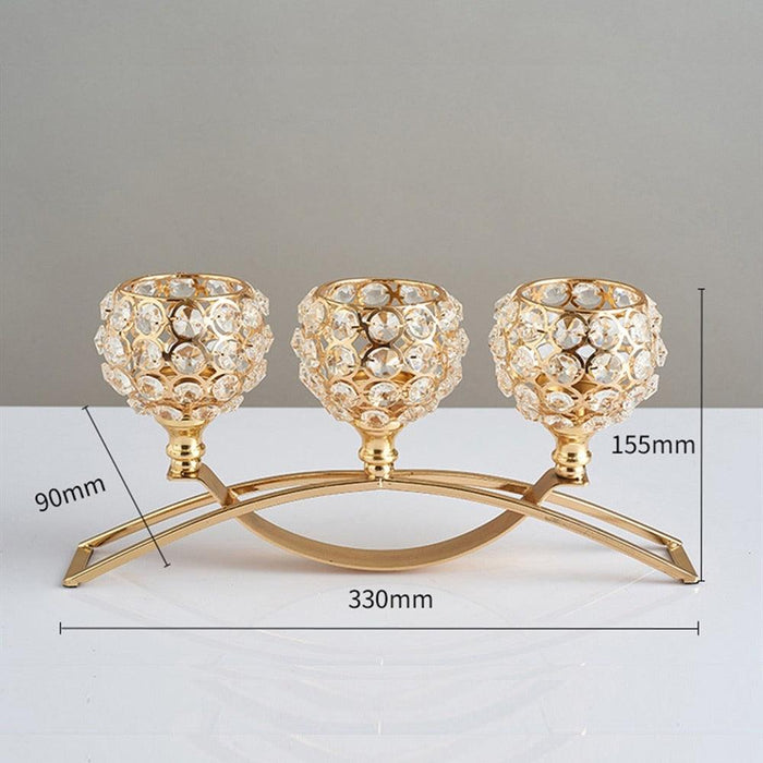 Metal Table Centerpieces Stand Candlesticks | Dining Table Decoration - Big House Home