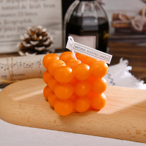 Modern Home Decoration Big Cube Bubble Candle Soy Wax Aromatherapy - Big House Home