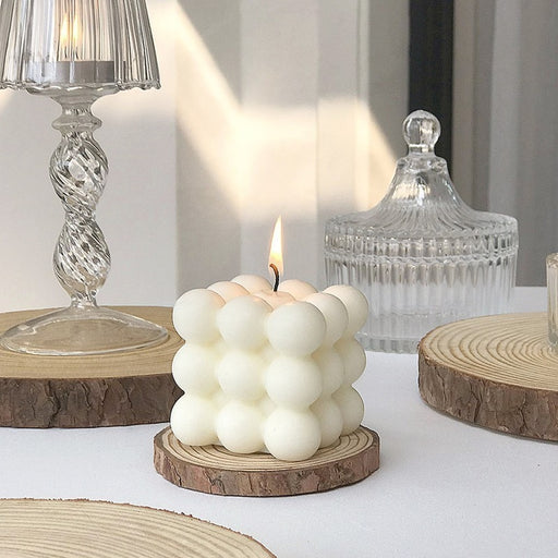 Modern Home Decoration Big Cube Bubble Candle Soy Wax Aromatherapy - Big House Home