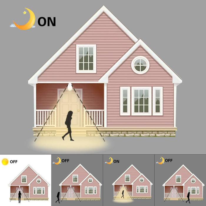 E27 LED Bulb Light Sensor PIR Sensor Warm White - Big House Home