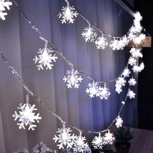 Snowflake Christmas LED Light Merry Christmas Decor for Home 2023 NavidadChristmas Tree Ornaments Xmas Gifts New Year 2024 - Big House Home