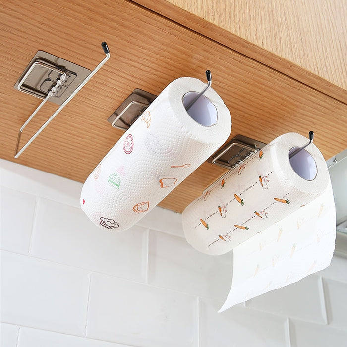 Toilet Paper Holder Stainless Steel Bathroom Accessories Towel Storage Rack Kitchen Stand Paper Rack Home Organizer Gadgets - Big House Home