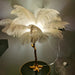 Nordic Ostrich Feather Led Floor Lamp Resin Copper Living Room Home Decor Standing Light Indoor Lighting Bedroom Bedside Light - Big House Home