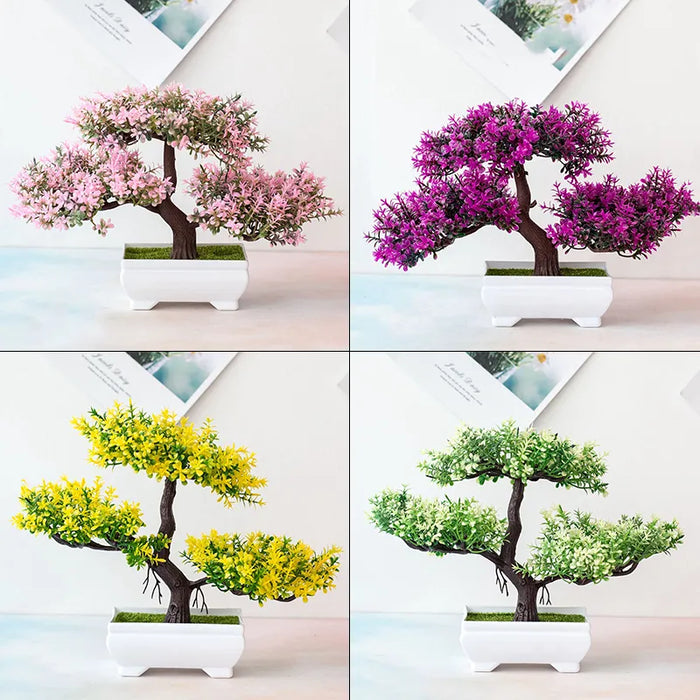 Fake Artificial Pot Plant Bonsai Potted Simulation Pine Tree Potted Ornaments For Home Room Table Decoration Hotel Garden Decor - Big House Home