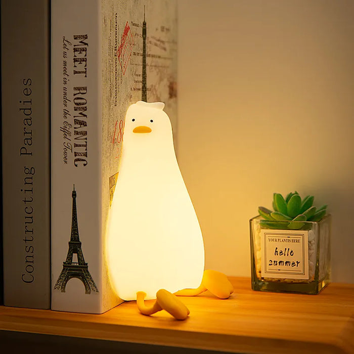 Duck Nightlights Led Night Light Duckling Rechargeable Lamp USB Cartoon Silicone Children Kid Bedroom Decoration Birthday Gift - Big House Home
