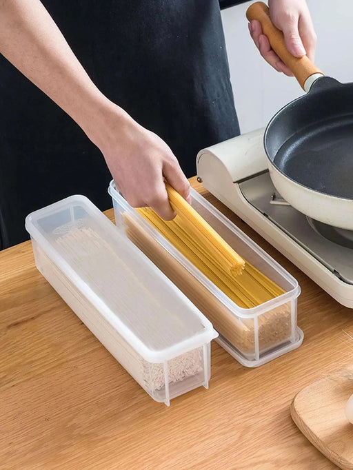 1pc- Noodle food preservation box Kitchen plastic box Sealed box Rectangular fruit egg noodle storage box - Big House Home