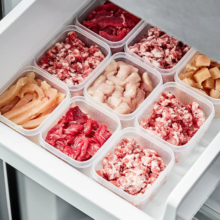 1-20PCS Food Container Freezer Frozen Meat Compartment Box Frozen Food Grade Storage Box Small Preservation Box Dividing Box - Big House Home