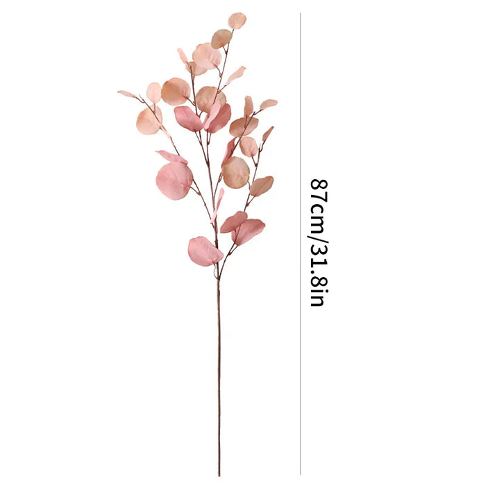 Autumn Artificial Plant Faux Leaves Eucalyptus Long Branch Home Wedding Decoration Silk Flowers Fake Plants Diy Table Decoration - Big House Home