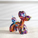 Resin Graffiti Balloon Dog Figurines for Interior Home Desktop Decoration Painting Colorful Art Animals Statue Crafts Decor Item - Big House Home