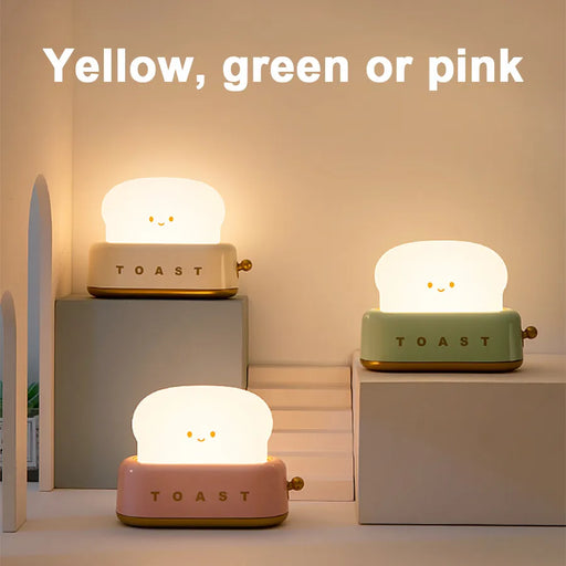 Cartoon Baby Nightlights Decoration Bedroom Night Lamp Rechargeable Led Lights For Room Cute Toaster Birthday Child Teacher Gift - Big House Home
