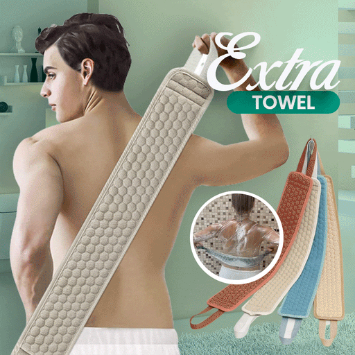 Shower Exfoliating Back Scrubber Bath Belt Towel Ball Glove Deep Mud - Big House Home